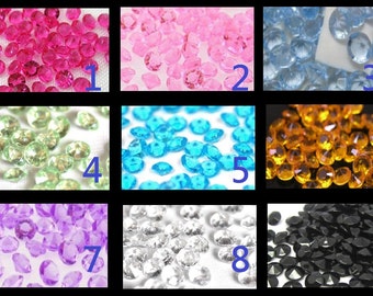 2000PCS 4.5mm 1/3ct Wedding Party Faux Acrylic Diamond Confetti Table Scatters Decoration Centerpieces Vase Fillers Decor