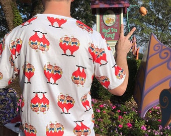 Alice in Wonderland t-shirt inspired by two tweddles.... dum and dee in wonderland
