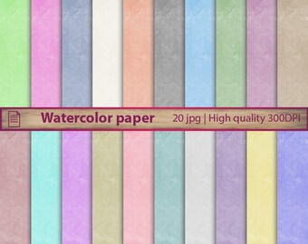 Watercolor digital paper, water colour scrapbooking paper, rainbow paint paper, card making, jpg 300dpi, 12 x 12