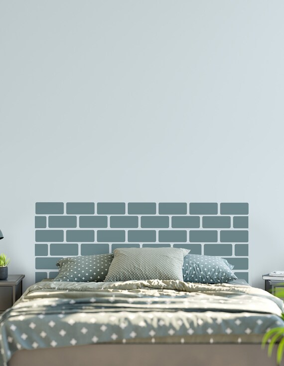 Vinyl Headboard Brick Wall Headboard Brick Wall Decal