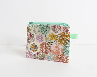 Liberty Lawn 'Patchwork Stories C' Zippered Coin Purse