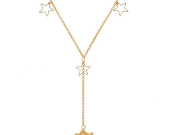 Essential Oils Diffuser Necklace, Star Necklace, Essential Oils Necklace, DarlingJ - DJN18014