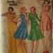 Vintage Butterick 3606 Clovis Ruffin 1970s Dress Size 16