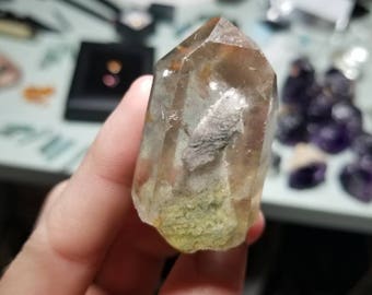 Lodalite included quartz point