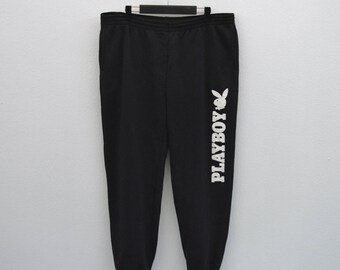 Playboy Pants Playboy Sweatpants Playboy Jogger Activewear 36-44x29.5 Size XL