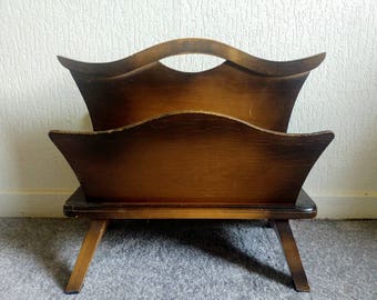 Antique Art Deco magazine stand