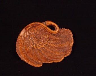 Swan Faux Wood Plate
