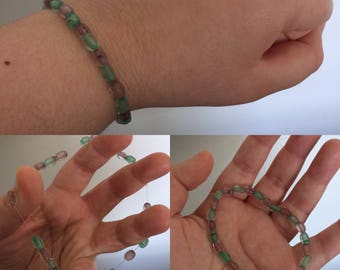 Purples and Greens of the Sea Bracelet