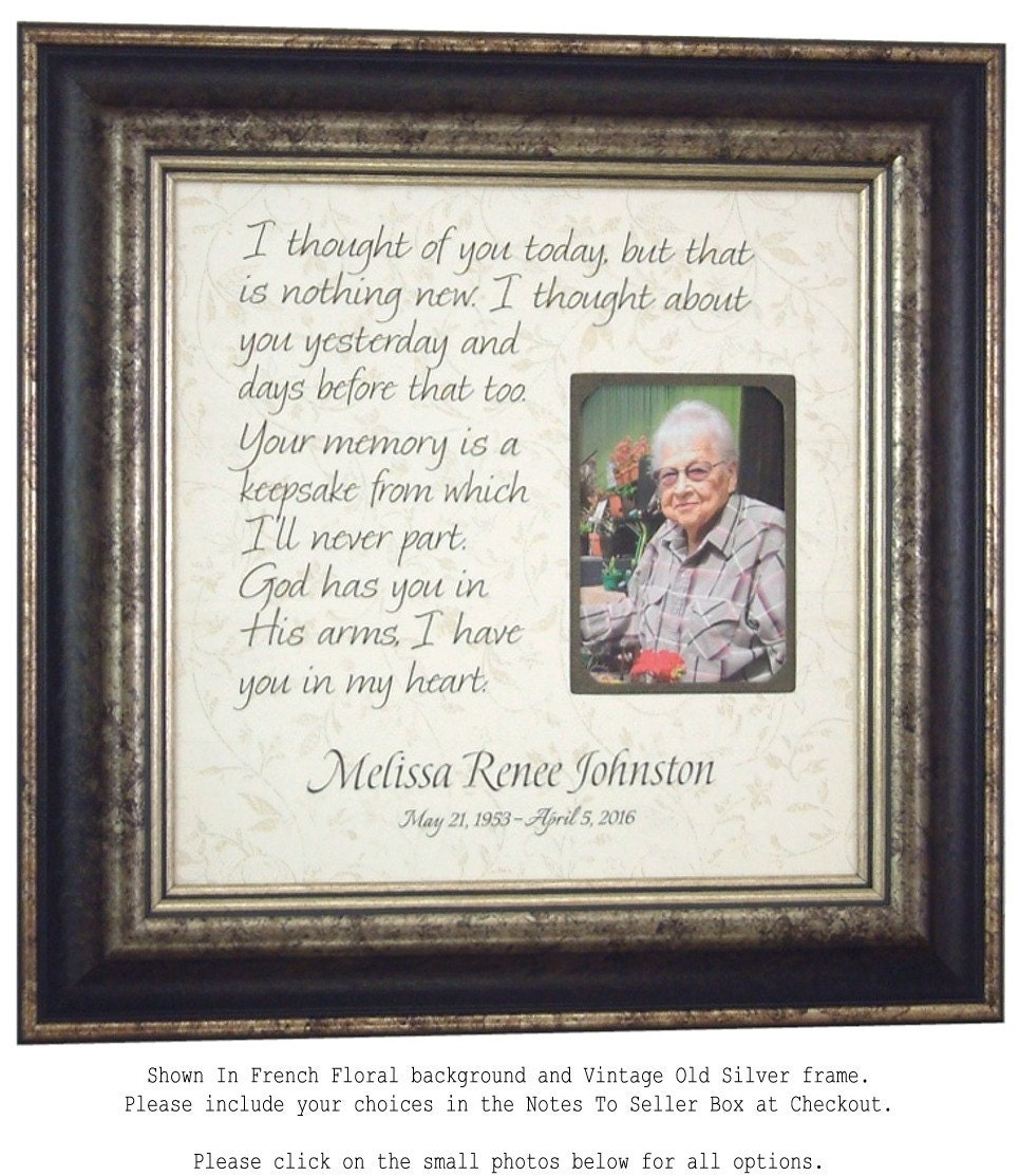 Wedding Memorial Picture Frame Mother Memorial sign Mother