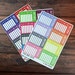 Weekly Work Schedule Planner Stickers, For use with Erin Condren Life Planner, Plum Paper Planer