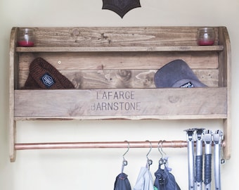 Reclaimed Pallet wood Coat / Towel Rack