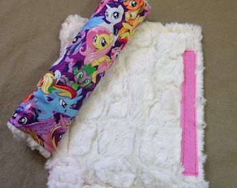 My Little Pony Reversible Seatbelt Cover * Padded Seatbelt Cover * Rainbow Dash * Cutie Mark * Kid's Party Favor
