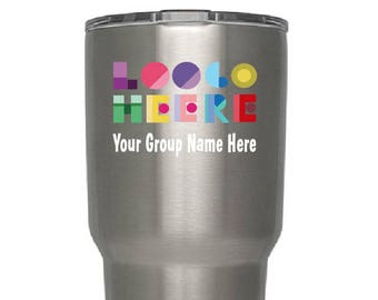Custom car decal, Yeti Decal, Decal, Skinny Tumbler, DECAL ONLY No Cup, Yeti tumbler Decal,Dotdotsmile, dot dot smile