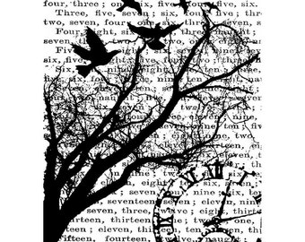 TIME Cling Rubber Stamp ATC Sized 2.5 x 3.5 by Tim Holtz