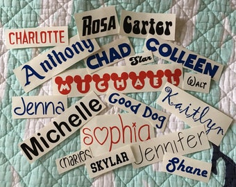 SINGLE Name Vinyl Decal up to 10 characters | Name Sticker | Tumbler/Mug/Cup Vinyl Sticker | Custom Vinyl Decal | Personalized Vinyl Decal