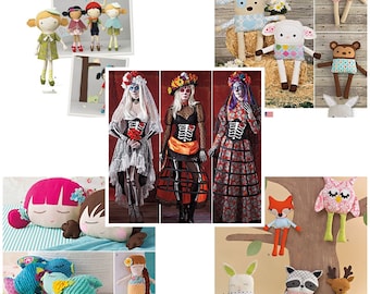 Simplicity patterns: Day of the dead costume and softies