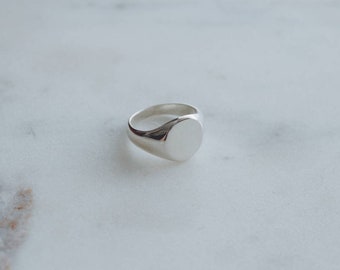 Classic Recycled Sterling Silver Signet
