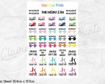 WORKOUT Planner Stickers