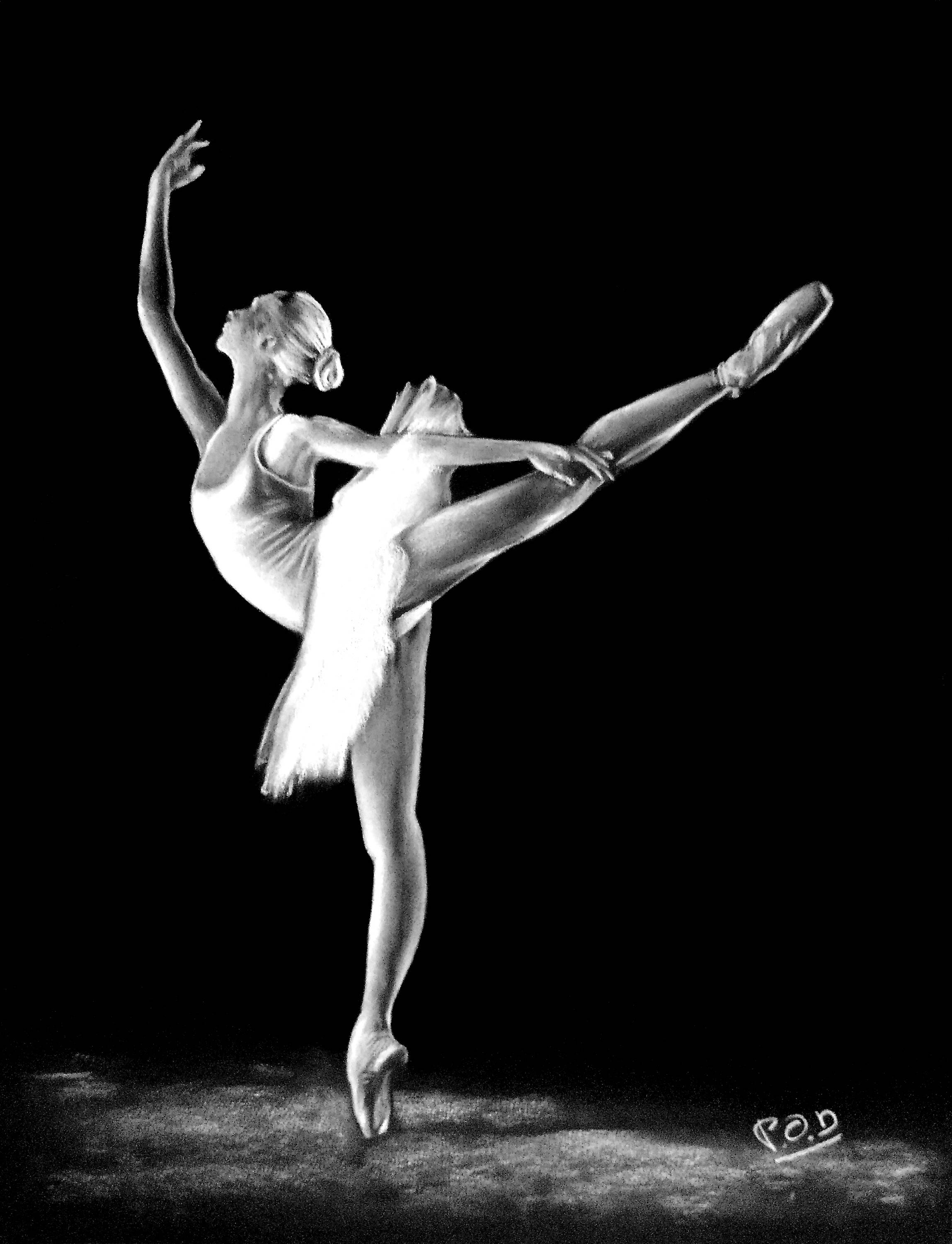 Table Modern Ballet Dancer 2 Pastel Table Modern Ballet Dancer 2 Pastel