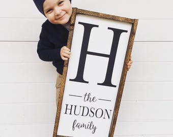 Last Name Sign | Family Name Sign | Custom Wood Sign | Farmhouse Name Sign | Gallery Wall Sign | Entryway Wall Decor