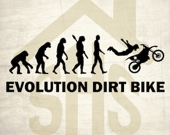 Evolution Dirt bike svg, Evolution Dirt bike digital clipart Svg, png, dxf files instant download for User, Design, Printing or more