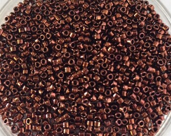 AIKO Precision Cylinder Beads Red Bronze Metallic #222