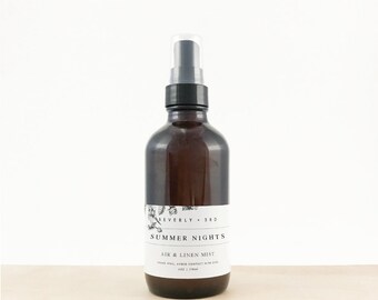 SUMMER NIGHTS Air and Linen Mist | Scented Room Freshener, Home Fragrance Spray
