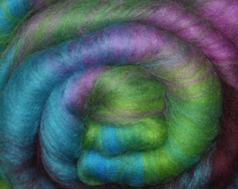 Carded batt for spinning and felting - Drum carded mixed fiber batt - 1.9 ounces - Mother of Invention