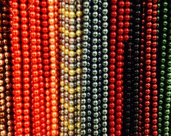 12mm Glass pearls, round, 35 beads