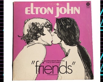 Elton John - Friends LP Record, 1971 Vintage Vinyl Record Album, pop rock