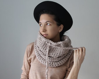 The Nantucket Cowl in Water Chestnut (Color is Discontinued)