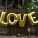 Gold LOVE Balloons - 16"/ 32"/ 40" - Foil LOVE Letter Balloons - Engagement Party Decorations / Wedding Balloons /Valentines Day/Anniversary