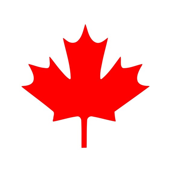 Maple Leaf Sticker Vinyl Decal - Canada Tree Fall Car Window Bumper Laptop Decor