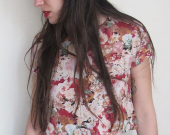 Vintage Floral Crop Top