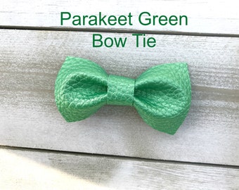 Parakeet Green Bow Tie, Bowtie, Green, Pinch
