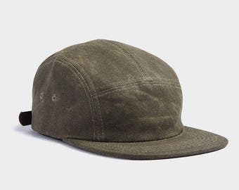 5-Panel Camp Hat | Waxed Canvas | Otter Wax | Green