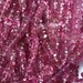 Natural Pink Tourmaline 3.5 mm Facetted Rondelle beads. 4A Strawberry Color. 16" Strands.