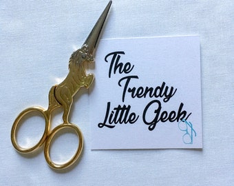 Gold Unicorn Thread Snips, embroidery scissors