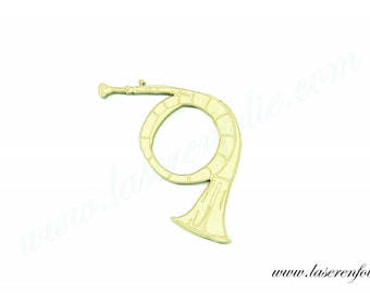 Musical instrument: the hunting horn, made in medium, size 5cm