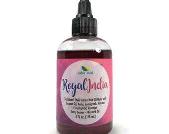 Royal India Hair oil, Amla Oil, Hair growth, Indian Hair oil, Coconut Oil, Hibiscus Hair oil, Fenugreek, Mustard oil, Ayurvedic Hair Oil