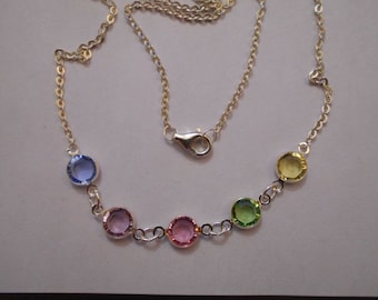 Swarovski Crystal Bezel Necklace
