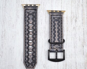 Leather apple watch band 38mm / 42mm // apple watch accessories - leather apple watch strap - iwatch band leather - lugs adapter