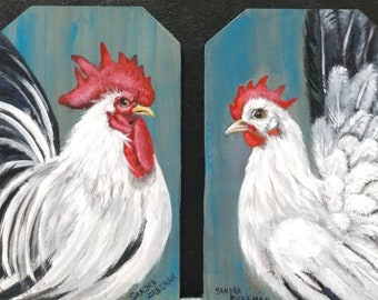 Banham Rooster and Hen, Original Art