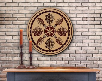 Hex MIghty Oak (12-16in) Hardwood PA Dutch Sign