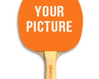 Custom Paddle Ping Pong Table Tennis Personalized text picture