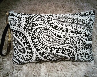 Clutch - canvas printed with handle tote bag