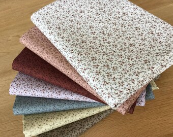 MINI BERRIES Fat Quarter Bundle 100% craft cotton Blenders Autumn Berry