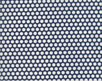 Bliss Dot Navy Basics by Bonnie and Camille from Moda -1 yard