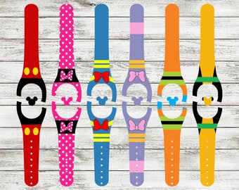 MagicBand Decal | Mouse & Friends Custom Band Skins | Magic Band Original 1.0 and 2.0 Decals | RTS Ready To Ship | Custom MagicBand Skin