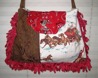 Western crossbody bag purse, gypsy cowboy bag, boho western bag